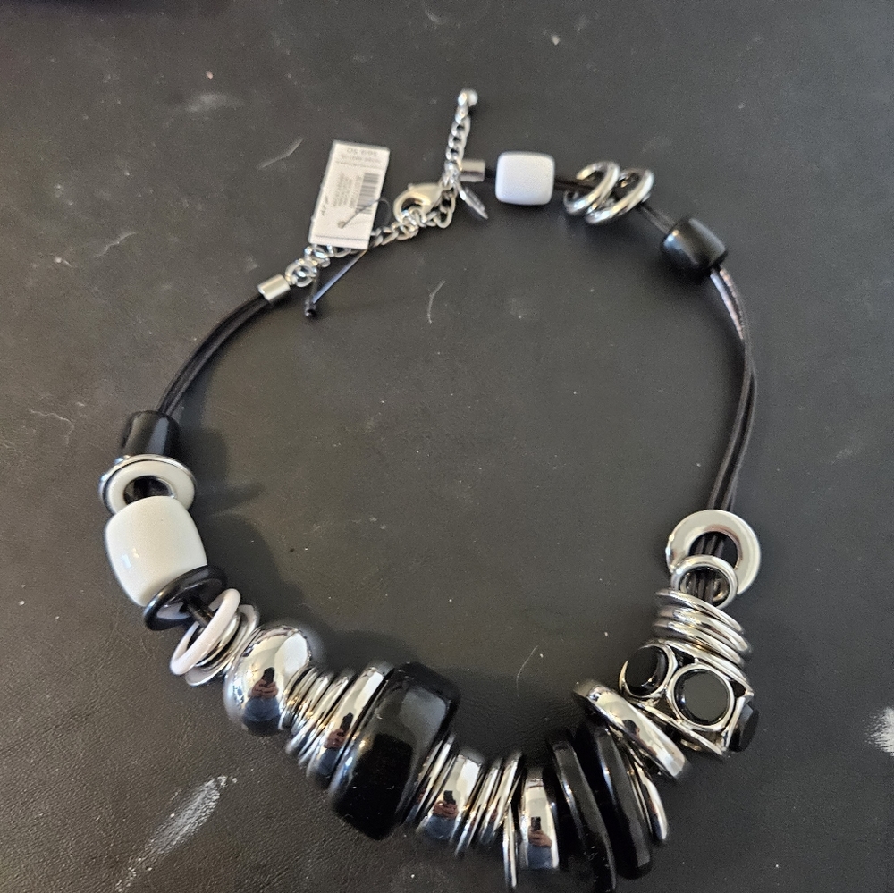 Chunky Necklace with Tags